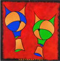 Uitvoering: Acryl op MDF, 100 x 100 cm, Beschikbaar